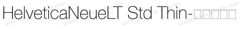 HelveticaNeueLT Std Thin字体转换